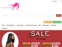 Tablet Screenshot of brazilianhaironsale.com